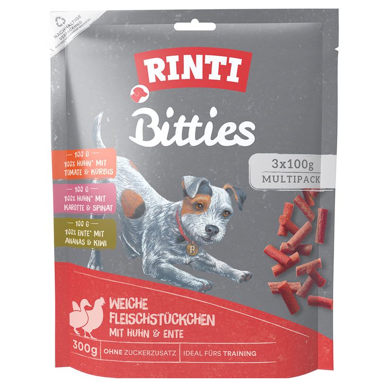 Lot mixte Rinti Bitties 3 x 100 g pour chien
