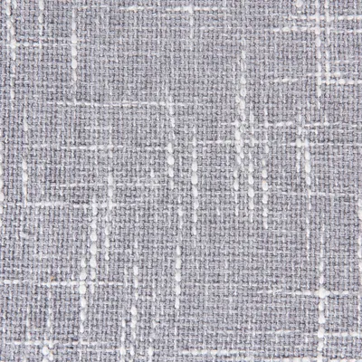 Nahaufnahme eines grauen Stoffmusters mit weissem Karodesign, geeignet zur Darstellung von Materialtextur.