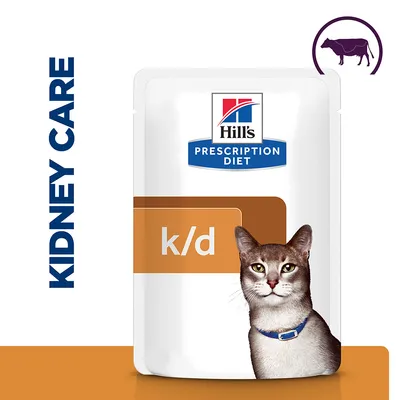 Hill's Prescription Diet Feline k/d Kidney Care - Multibuy: Beef (24 x 85g) Hill's Prescription Diet Feline k/d Kidney Care - Multibuy: Beef (24 x 85g)
