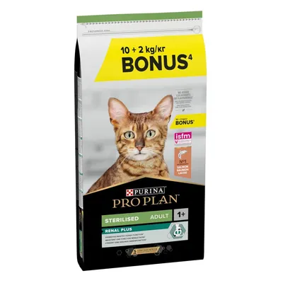 PURINA PRO PLAN Sterilised Adult pour chat 10 kg + 2 kg offerts !