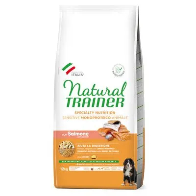 Natural Trainer Sensitive Puppy & Junior Medium & Maxi met Zalm
