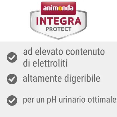 animonda INTEGRA PROTECT, ad elevato contenuto di elettroliti, altamente digeribile, per un pH urinario ottimale