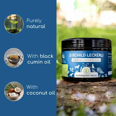 Wolfsbacher Natur Leckerli Z-Schild Dog Treats