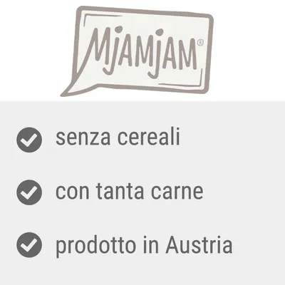 Mjamjam, senza cereali, con tanta carne, prodotto in Austria