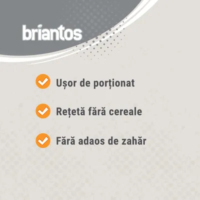 briantos. Ușor de porționat. Rețetă fără cereale. Fără adaos de zahăr.