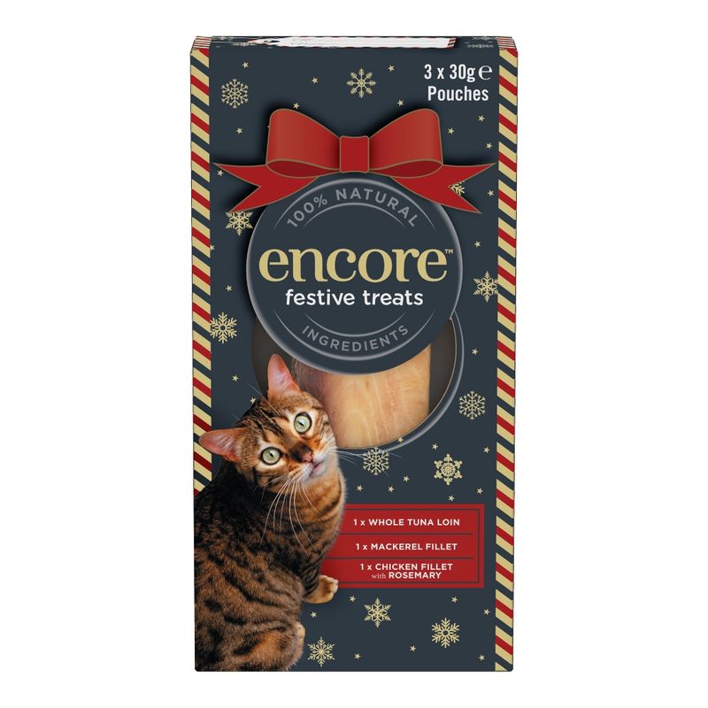 Encore Cat Festive Treats Variety Pack 3 x 30g