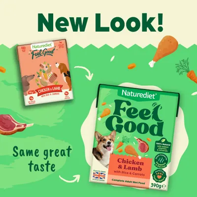 Naturediet Feel Good Adult - Chicken & Lamb - 18 x 390g Naturediet Feel Good Adult - Chicken & Lamb - 18 x 390g