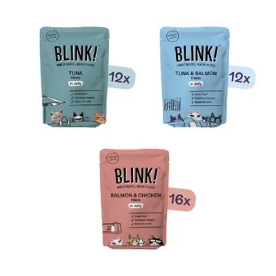 Blink! Fish Fillet Recipes in Jelly - Mixed Mega Pack (40 x 85g)