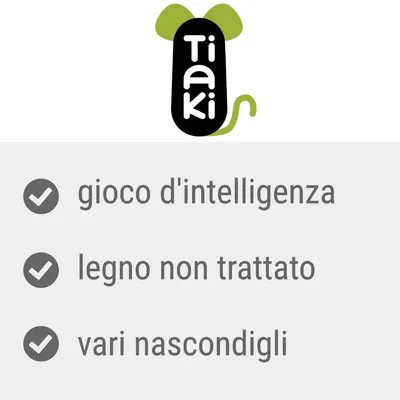Tiaki, gioco d'intelligenza, legno non trattato, vari nascondigli