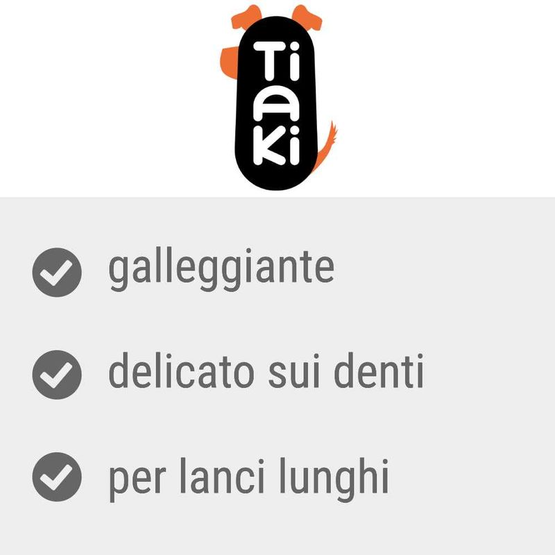 Gioco per cani TIAKI galleggiante da riporto con corda