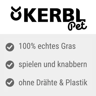 Kerbl Pet. 100% echtes Gras, spielen und knabbern, ohne Drähte & Plastik.