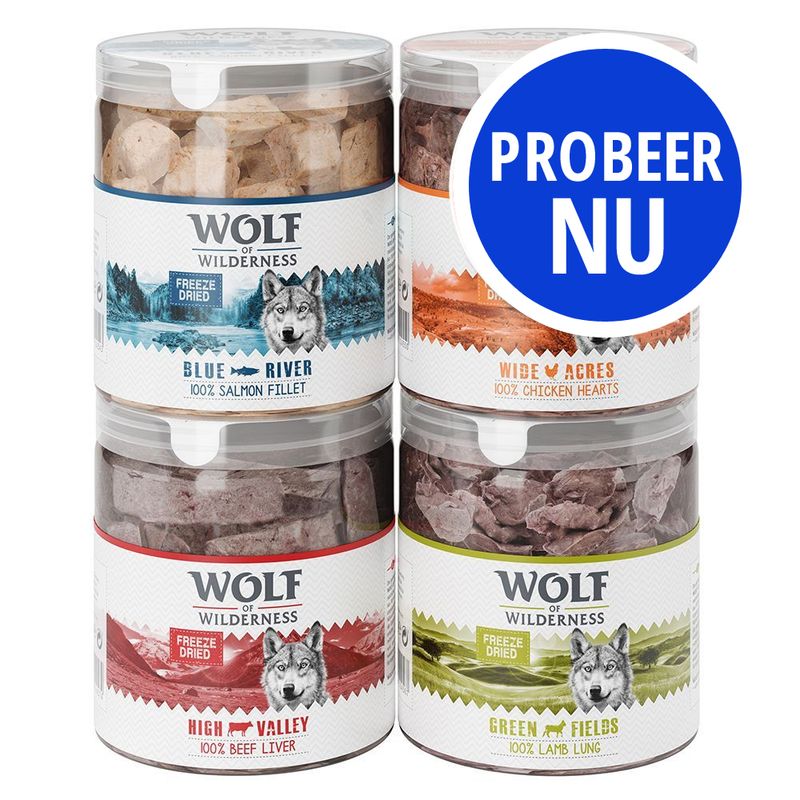 Voordeelpakket Wolf of Wilderness - Gevriesdroogde Premium-Snacks