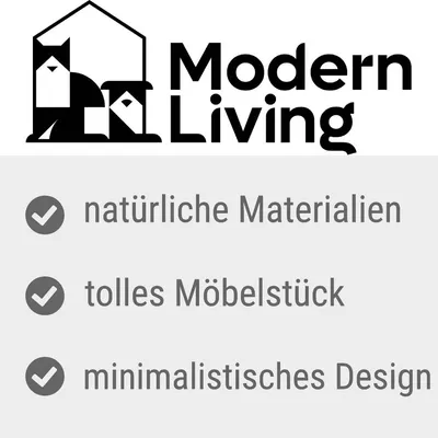 Modern Living. Natürliche Materialien, tolles Möbelstück, minimalistisches Design.