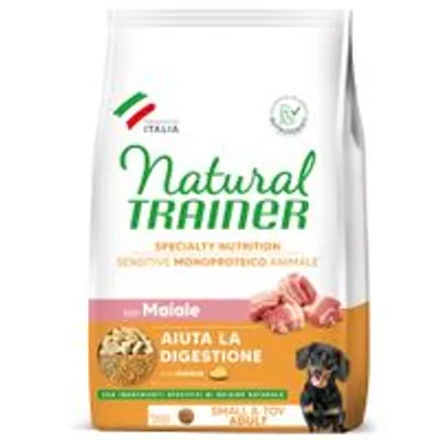Natural Trainer Sensitive No Gluten Adult Small Enkelvoudig Eiwit met Varkensvlees