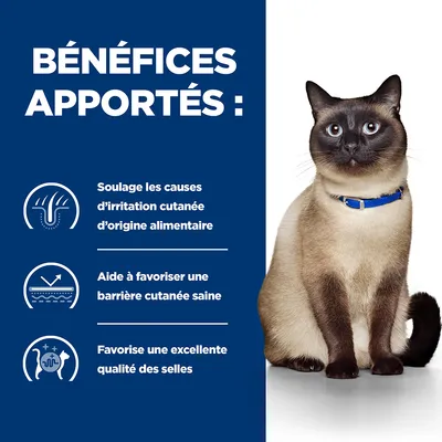 BÉNÉFICES APPORTÉS : Soulage les causes d’irritation cutanée d’origine alimentaire, aide à favoriser une barrière cutanée saine, favorise une excellente qualité des selles.