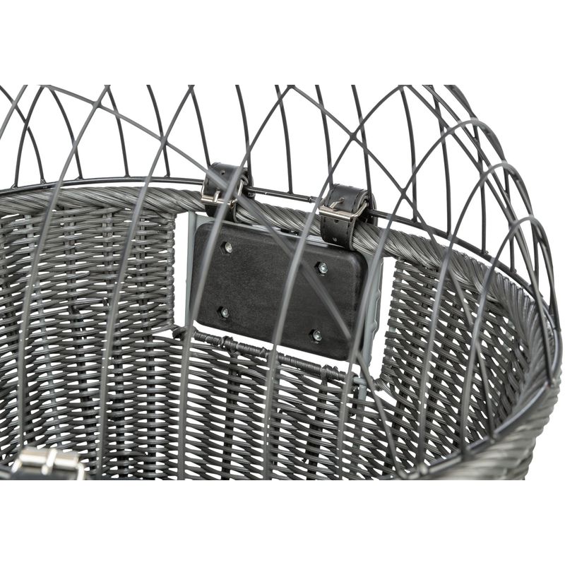Panier avant pour vélo en osier Trixie pour chien