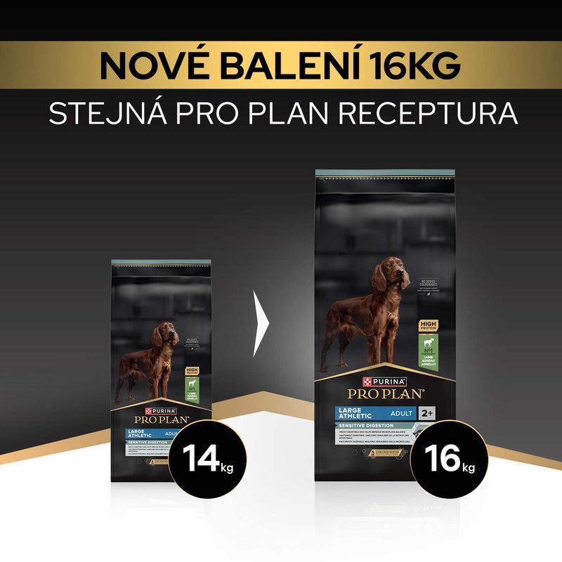 PURINA PRO PLAN Large Adult Athletic jahňacie a ryža Sensitive Digestion
