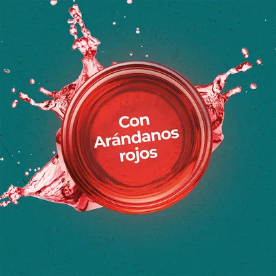 Con arándanos rojos