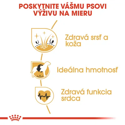 POSKYTNITE VÁŠMU PSOVI VÝŽIVU NA MIERU. Zdravá srsť a koža, Ideálna hmotnosť, Zdravá funkcia srdca.