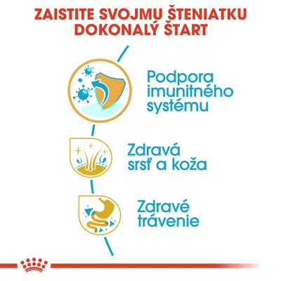 Zaistite svojmu šteniatku dokonalý štart: Podpora imunitného systému, zdravá srsť a koža, zdravé trávenie.