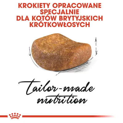 KROKIETY OPRACOWANE SPECJALNIE DLA KOTÓW BRYTYJSKICH KRÓTKOWŁOSYCH, tailor-made nutrition. Zdjęcie pojedynczego krokieta.