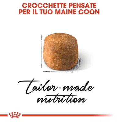 Crocchette pensate per il tuo Maine Coon. Testo aggiuntivo: tailor-made nutrition.