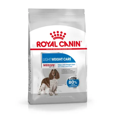 Light Weight Care Medium, helps limit weight gain. Proven results: 80% achieved a healthier weight. For pets from 11 to 25kg.