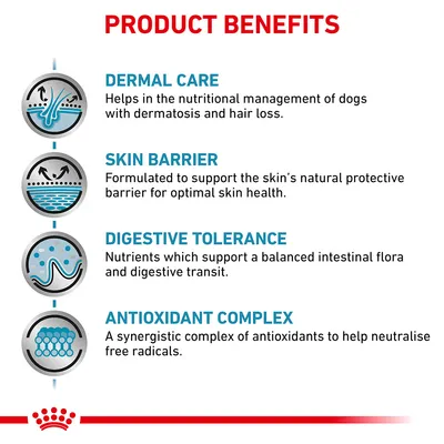PRODUCT BENEFITS: DERMAL CARE, SKIN BARRIER, DIGESTIVE TOLERANCE, ANTIOXIDANT COMPLEX. Το υπόλοιπο κείμενο είναι στα αγγλικά και δεν διατίθεται στα ελληνικά στην εικόνα. PRODUCT BENEFITS: DERMAL CARE, SKIN BARRIER, DIGESTIVE TOLERANCE, ANTIOXIDANT COMPLEX. Το υπόλοιπο κείμενο είναι στα αγγλικά και δεν διατίθεται στα ελληνικά στην εικόνα.