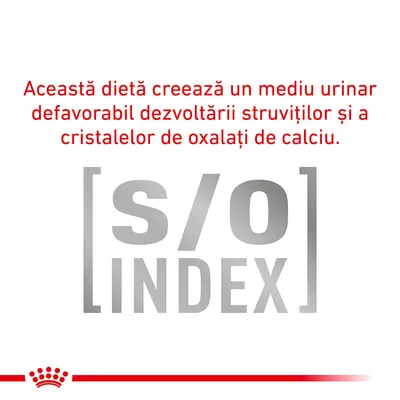 Această dietă creează un mediu urinar defavorabil dezvoltării struviților și cristalelor de oxalați de calciu. [s/o] INDEX