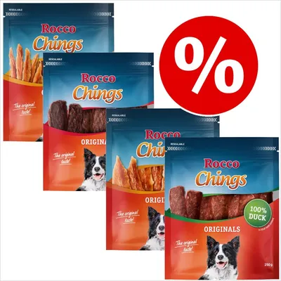 Blandet prøvepakke Rocco Chings hundesnacks