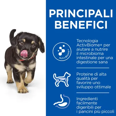 Principali benefici: tecnologia ActivBiome+ per il microbioma intestinale, proteine di alta qualità per lo sviluppo, ingredienti facilmente digeribili per i pancini più piccoli.
