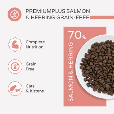 thrive PremiumPlus Dry Cat Food - Salmon & Herring - Economy Pack: 2 x 1.5kg thrive PremiumPlus Dry Cat Food - Salmon & Herring - Economy Pack: 2 x 1.5kg
