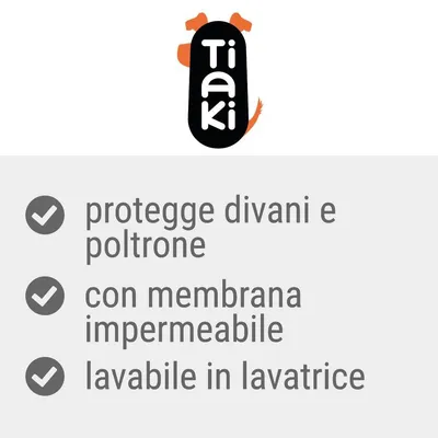 Tiaki. protegge divani e poltrone, con membrana impermeabile, lavabile in lavatrice.