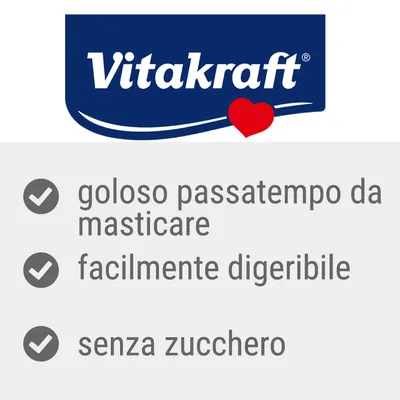 Vitakraft. goloso passatempo da masticare, facilmente digeribile, senza zucchero
