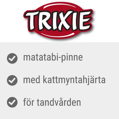 TRIXIE, matatabi-pinne, med kattmynthjärta, för tandvården