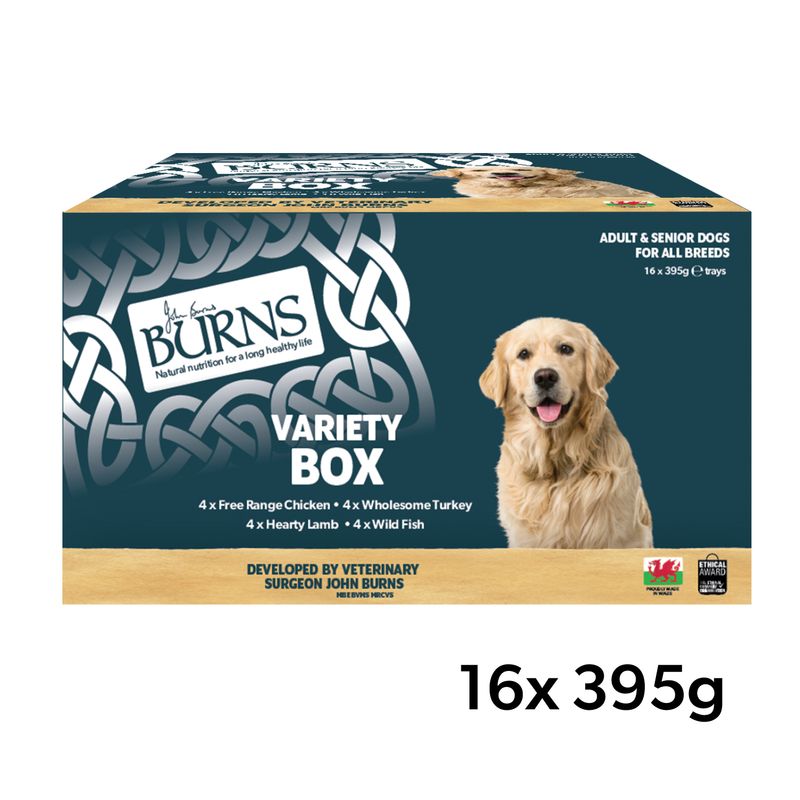Burns natvoer voor honden 16 x 395 g