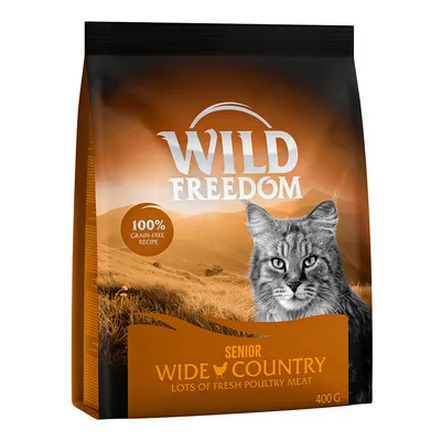 Wild Freedom Senior Wide Country, 100 % brezžitna receptura, veliko svežega perutninskega mesa, 400 g.
