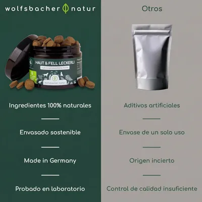 Wolfsbacher Natur Piel y pelaje snacks para perros Wolfsbacher Natur Piel y pelaje snacks para perros