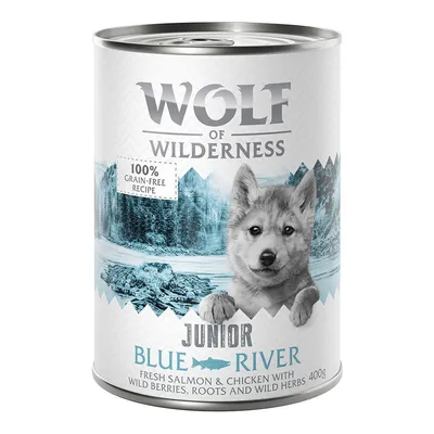 Økonomipakke Wolf of Wilderness Junior  12 x 400 g
