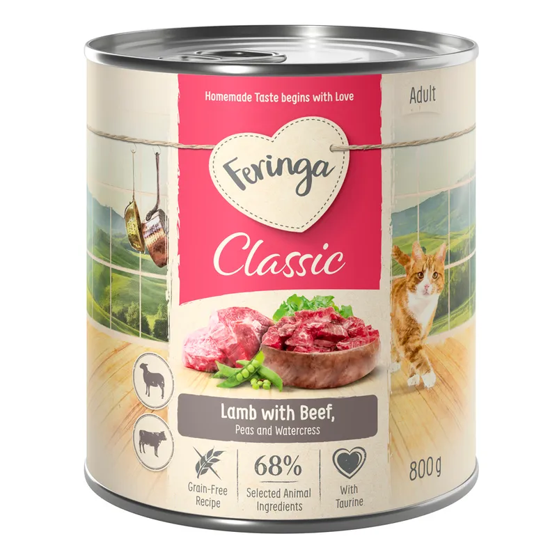 Feringa Classic Meat Menu 24 x 800 g - Pack Ahorro - Cordero y vacuno