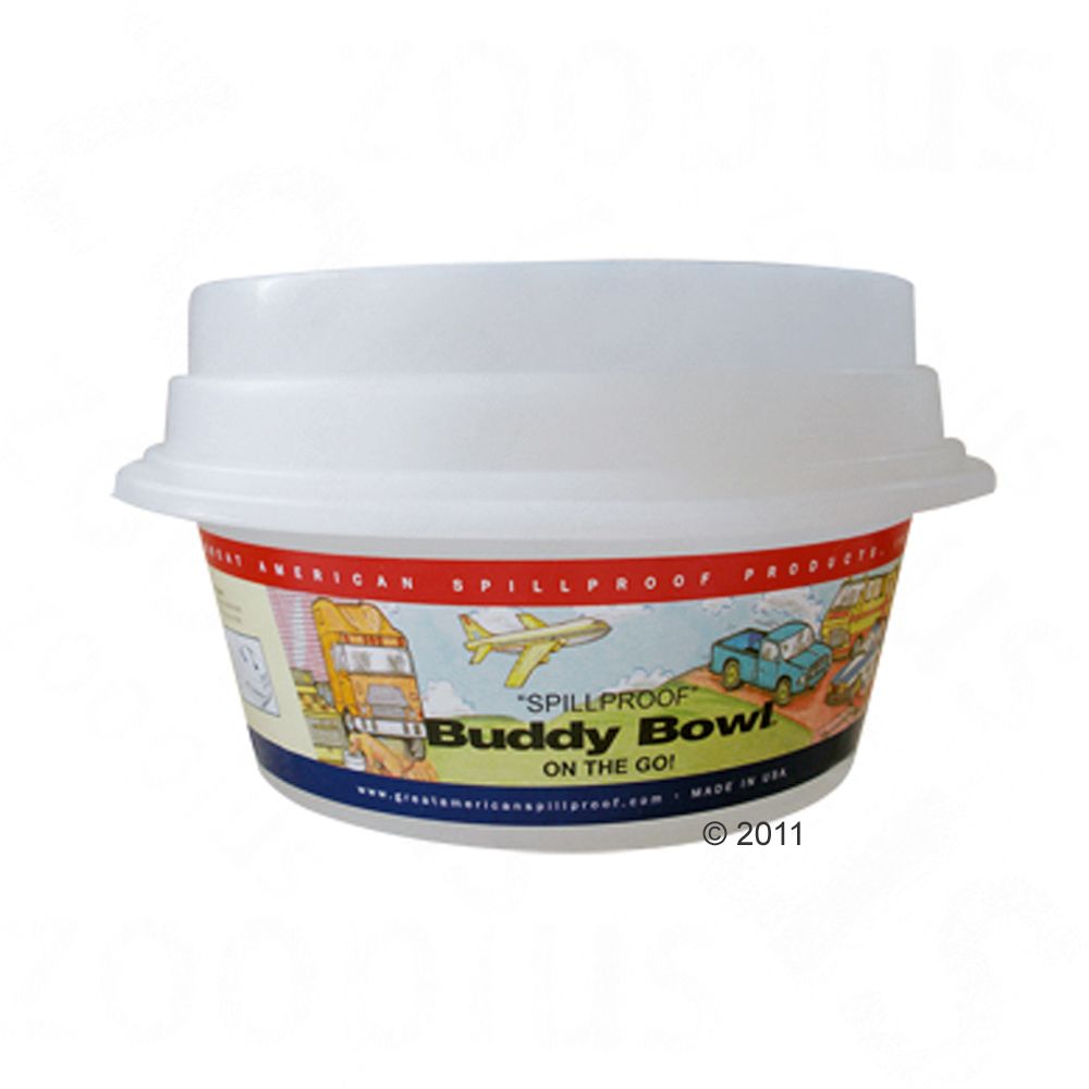 The Dog Water Bowl Buddy is a handy accessory for trips and travels in the car The Dog Water Bowl Buddy is a handy accessory for trips and travels in the car