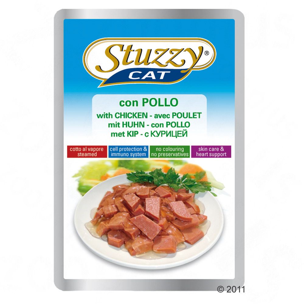 Stuzzy Cat wet food for cats is made to a delicious recipe and does not contain artificial colourings or preservatives Stuzzy Cat wet food for cats is made to a delicious recipe and does not contain artificial colourings or preservatives