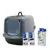 kit de démarrage : maison de toilette marbre anthracite-blanc / noir + 2 filtres de rechange + 6 sacs à litière Bag it Up