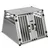 L: L 92 x B 80 x H 65 cm - Hondenbench Auto AluRide Dubbelbox