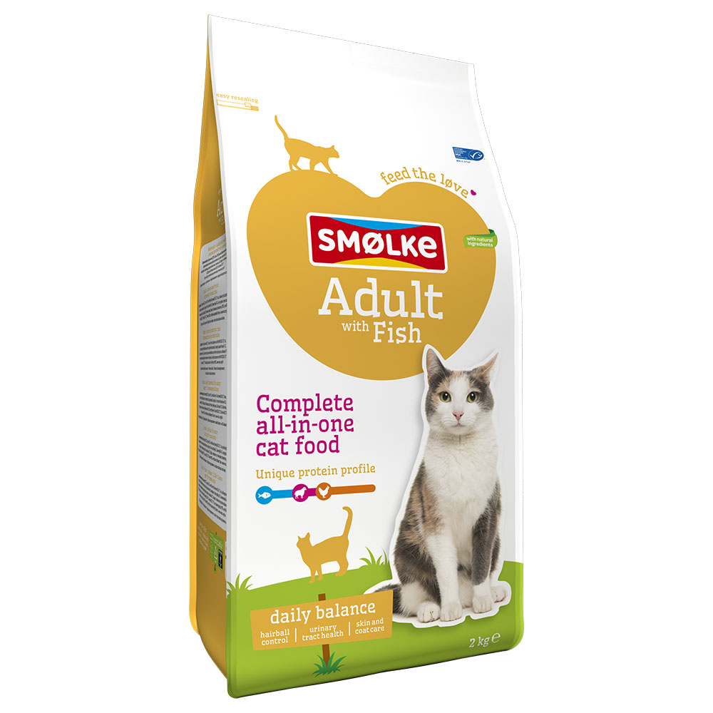 Fotografie produktu: Smølke Cat Adult Fish & Rice Daily Balance - 2 x 10 kg