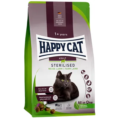Happy Cat Sterilised Adult Weide-Lamm - 1,3 kg