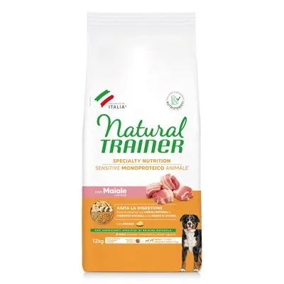 Trainer Natural Sensitive No Gluten Adult Medium/Maxi met Varkensvlees - 12 kg