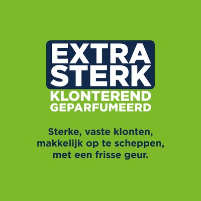 Ever Clean Super Premium Clumping Cat Litter, Scented Extra Strong Clumping, 10L, low dust formula. Pictogrammen voor geurcontrole, sterke klontvorming en hygiëne.