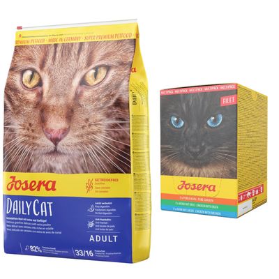 Zestaw: 10 kg Josera +  Josera Filet, saszetki, 6 x 70 g w super cenie! DailyCat, 10 kg