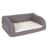 Ortopedyczna sofa dla psa, szara, L - Dł. x szer. x wys.: 115 x 70 x 32 cm